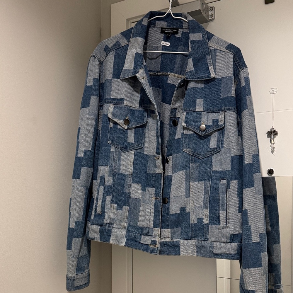 Patchwork Jean Jacket blue